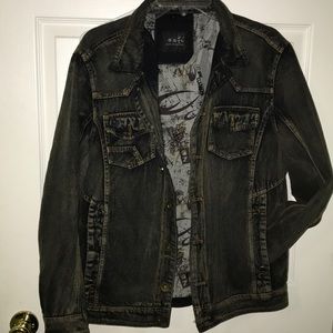 Acid wash jean jacket